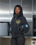 Crash Bomber Black Clanton Jacket