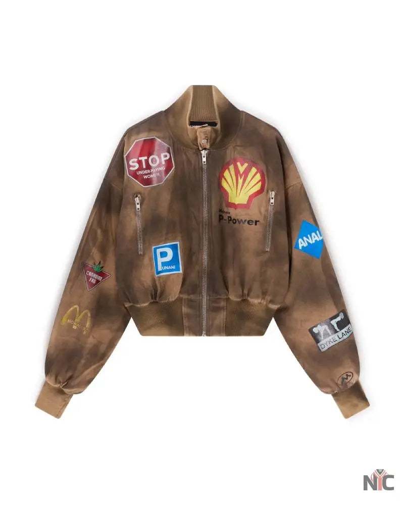 Crash Bomber Tan Clanton Jacket