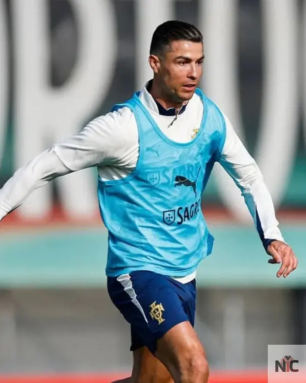 Cristiano Ronaldo Portugal 2025 Puma Training Sweatshirt Clanton Jacket