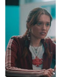 Daddy Issues Aimee Lou Wood Red Striped Track Jacket