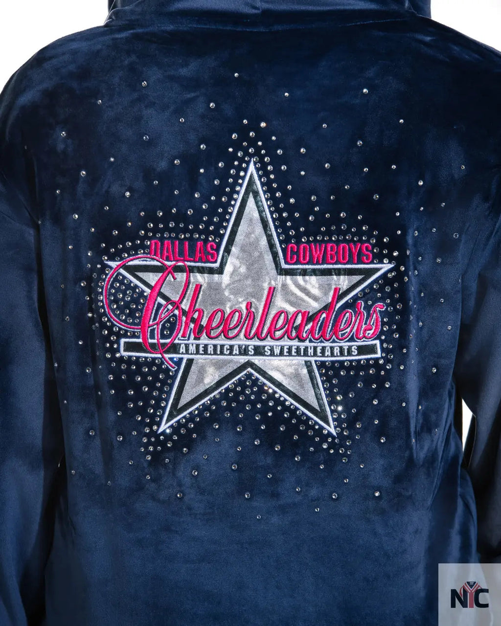 Dallas Cowboys Cheerleader Navy Blue Hoodie Clanton Jacket