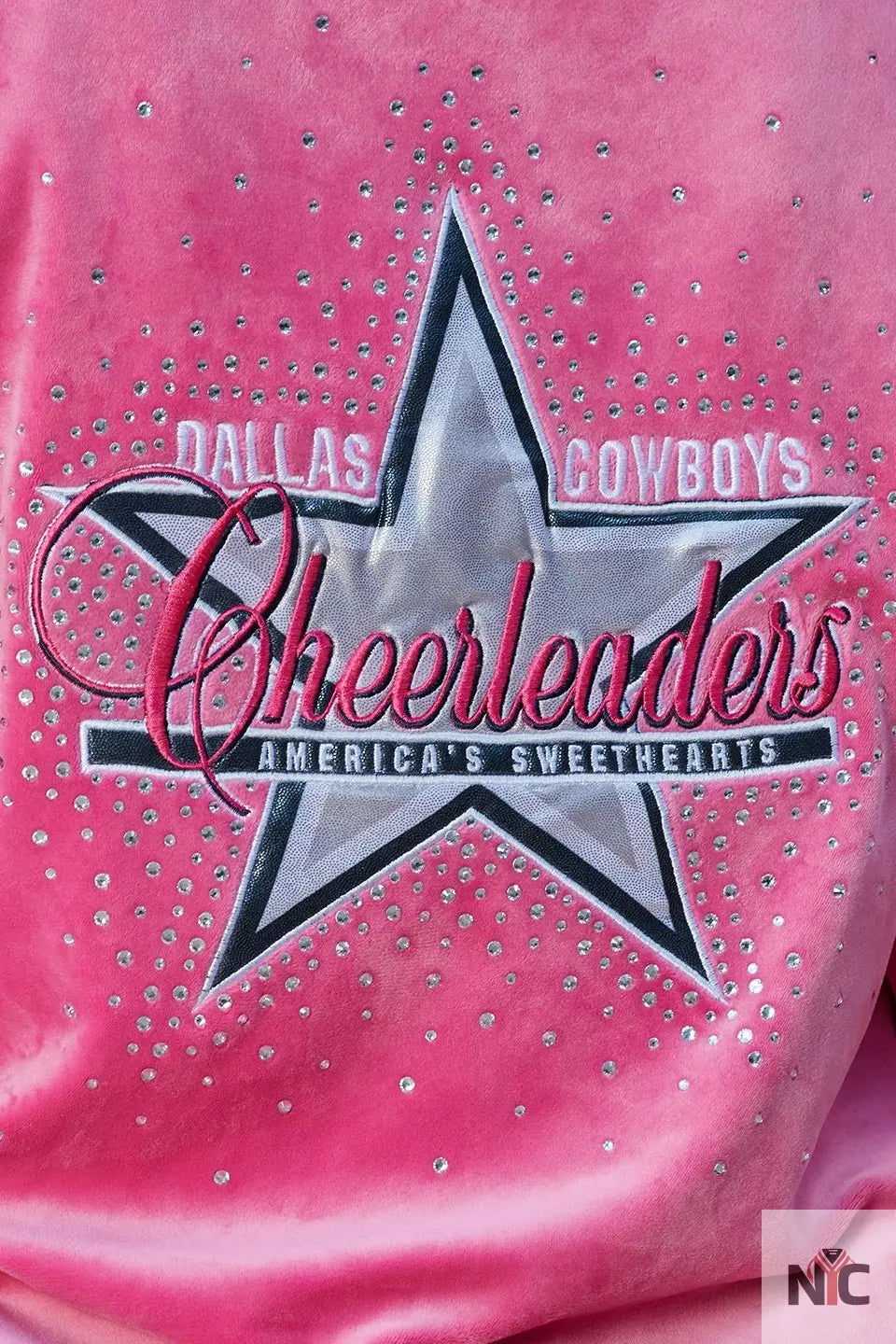 Dallas Cowboys Cheerleader Pink Hoodie Clanton Jacket