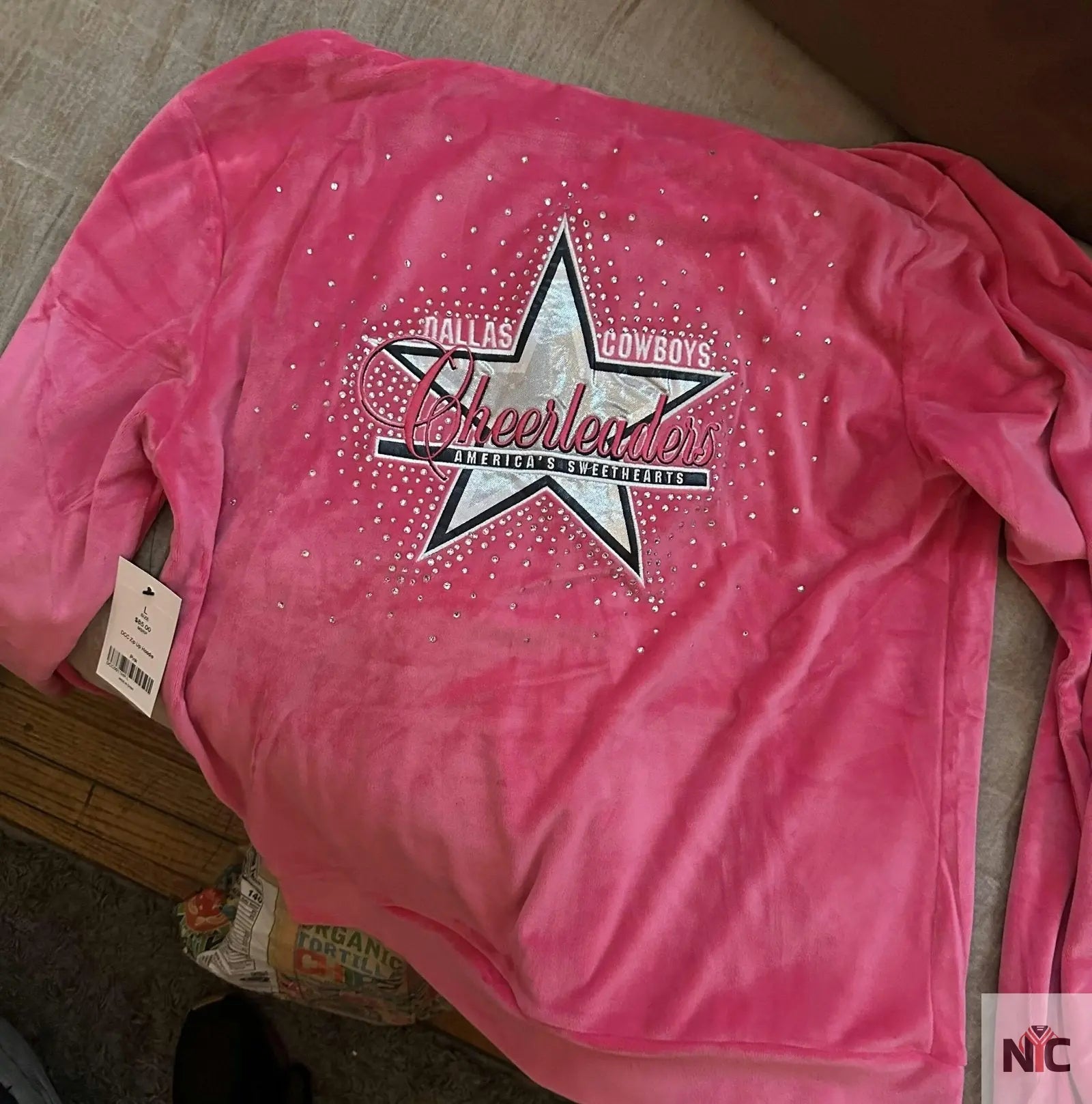 Dallas Cowboys Cheerleader Pink Hoodie Clanton Jacket