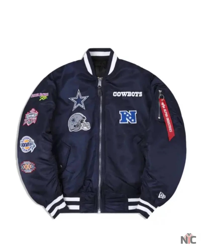 Dallas Cowboys X Alpha X New Era MA-1 Bomber Jacket Clanton Jacket