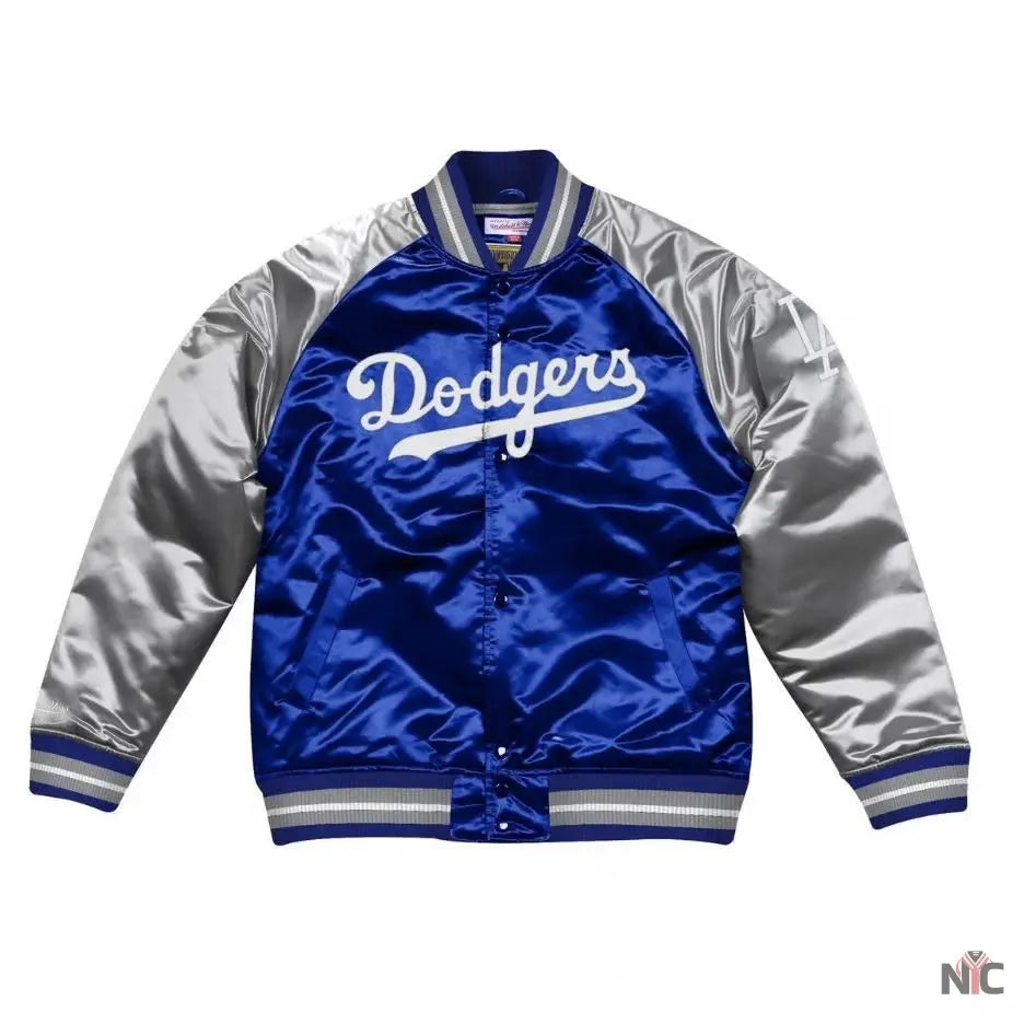 Dallas Dodger La Blue and Grey Varsity Jacket Clanton Jacket