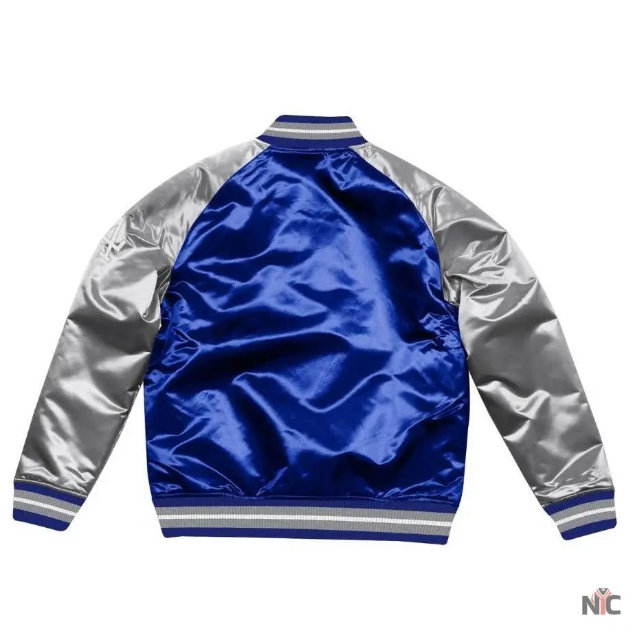 Dallas Dodger La Blue and Grey Varsity Jacket Clanton Jacket