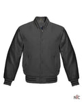 Dark Grey Varsity Jacket Clanton Jacket