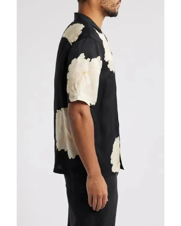 Days of Our Lives 2025 Thaao Penghlis Floral Black Shirt