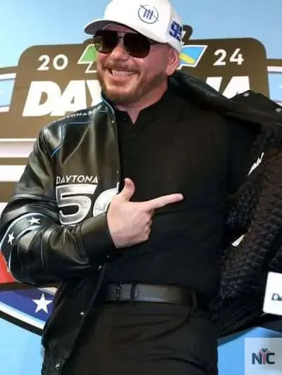 Daytona 500 Pitbull Black Leather Jacket Clanton Jacket