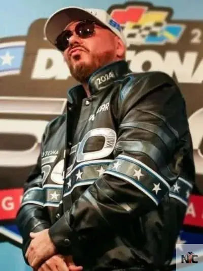 Daytona 500 Pitbull Black Leather Jacket Clanton Jacket