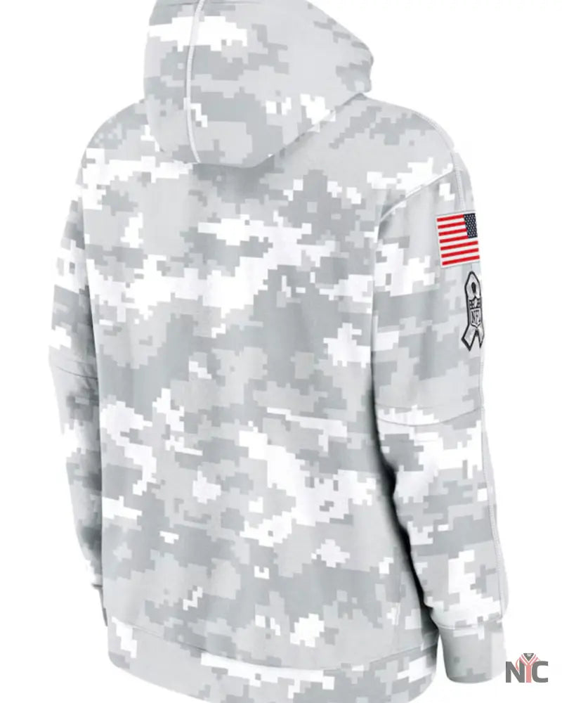 Denver Broncos Salute To Service Camo 2024 Hoodie Clanton Jacket