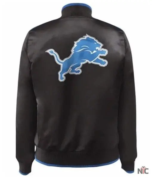 Detroit Lions Show Time Satin Jacket Clanton Jacket