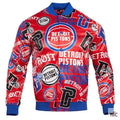 Detroit Pistons Aop Satin Varsity Jacket Clanton Jacket