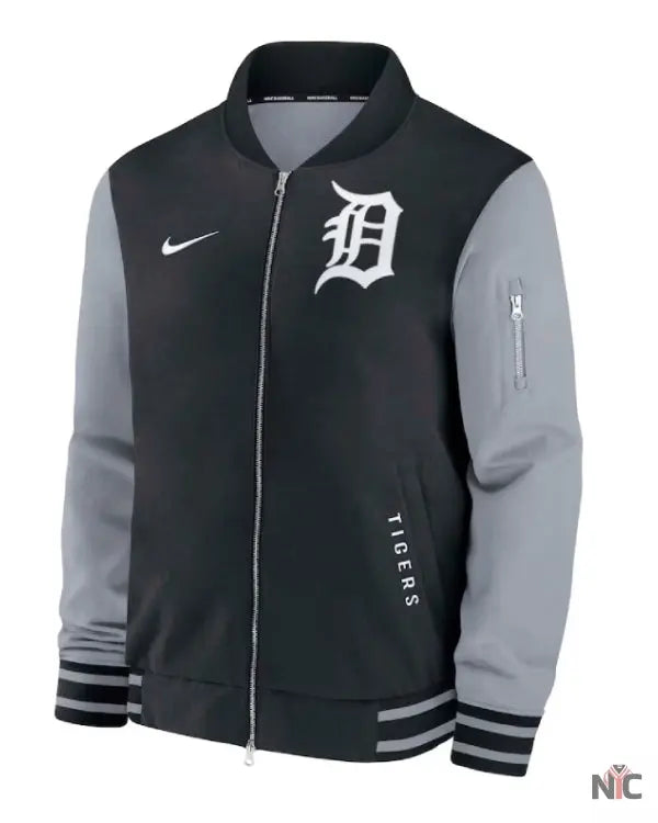 Detroit Tigers Dugout Bomber Jacket Clanton Jacket