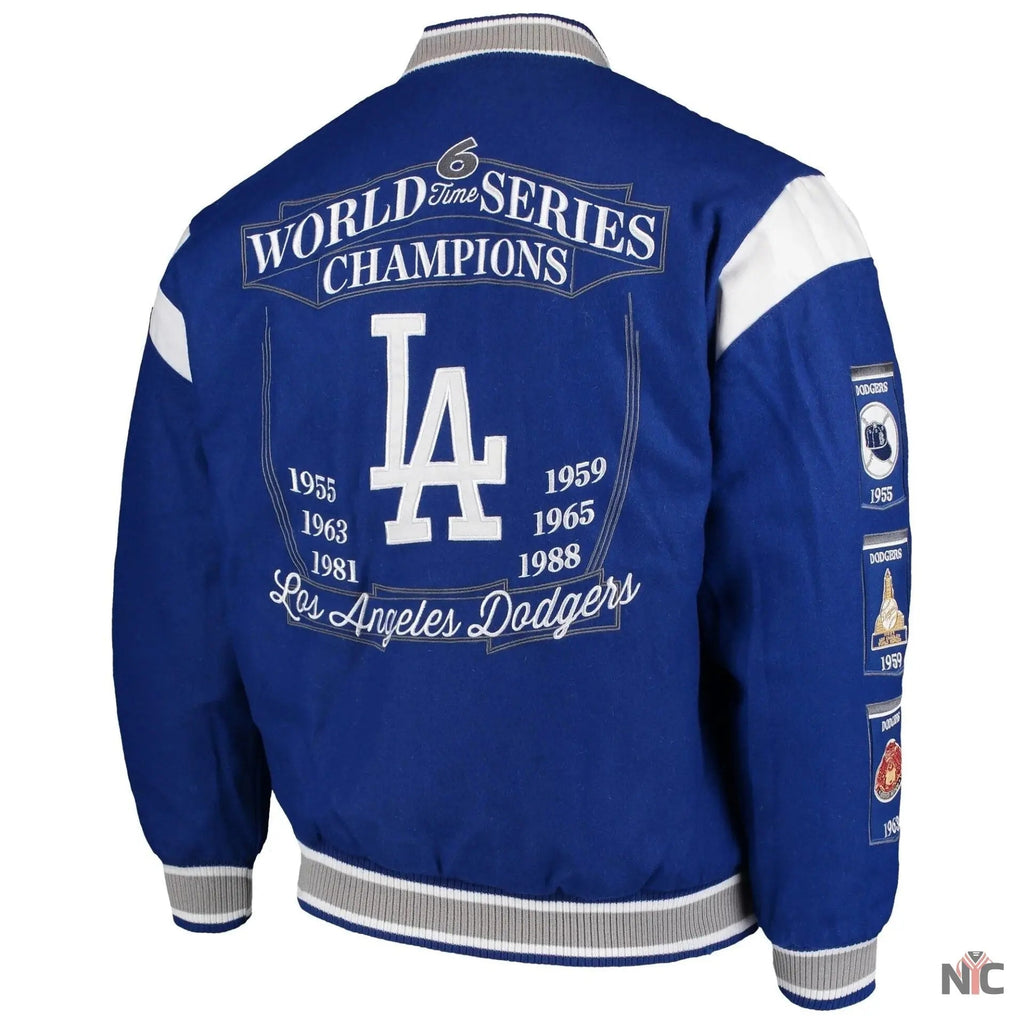 Dodgers Commemorative Championship Varsity Jacket Clanton Jacket