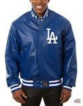 Dodgers Royal Blue Bomber Leather Jacket Clanton Jacket
