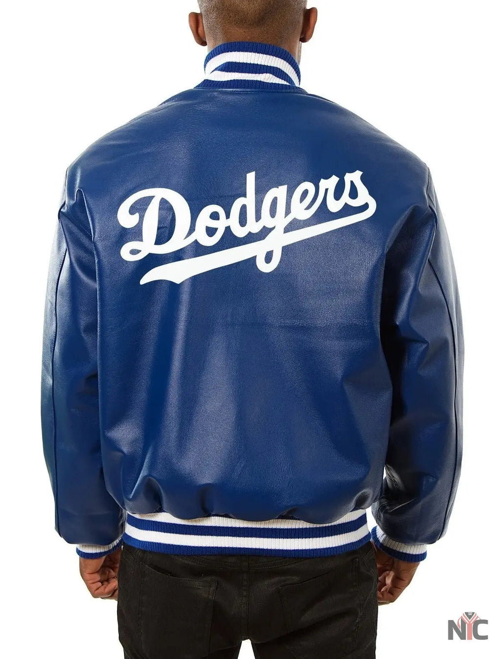 Dodgers Royal Blue Bomber Leather Jacket Clanton Jacket
