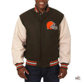 Domestic Cleveland Browns Varsity Jacket Clanton Jacket