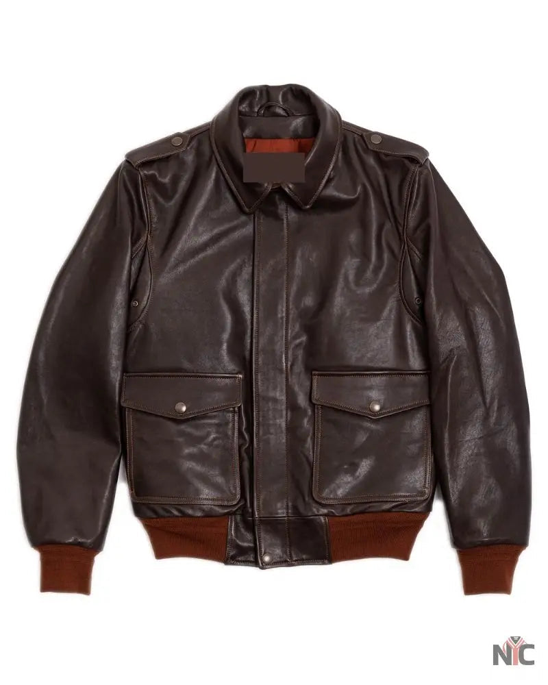 “Don Gentile” A-2 Hand Painted Testa di Moro Flight Jacket Clanton Jacket
