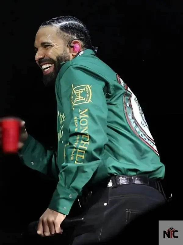 Drake Wireless Festival 2025 Green Shirt Clanton Jacket