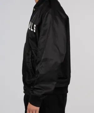 “Dry Alls” Black Stadium Jacket – Embroidered Tiger