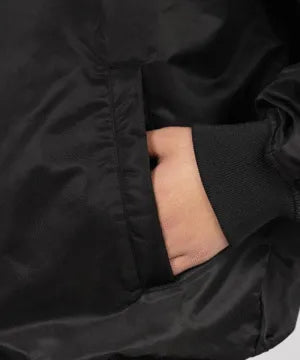 “Dry Alls” Black Stadium Jacket – Embroidered Tiger