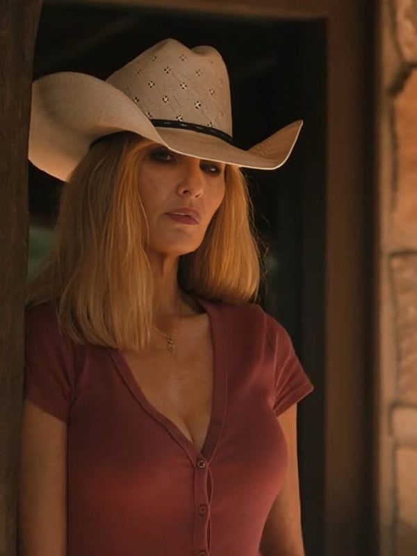 Dutton Ranch S01 Beth Dutton Pink Knit Top WorthVee