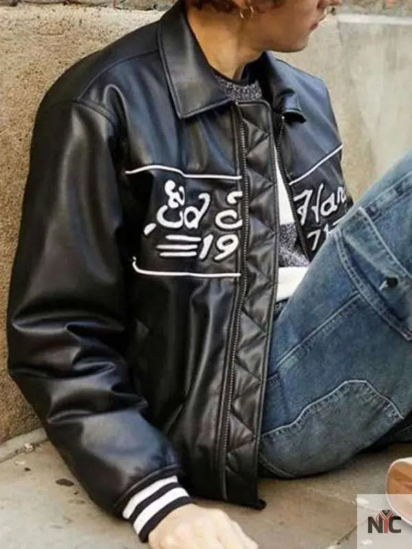 Ed Hardy Leather Jacket Clanton Jacket