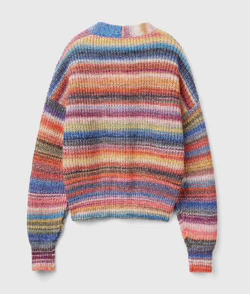 Off Campus S01 Ella Bright Multicolor Cardigan USA Jackets