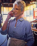 Ella McCay 2025 Jamie Lee Curtis Pinstriped Shirt