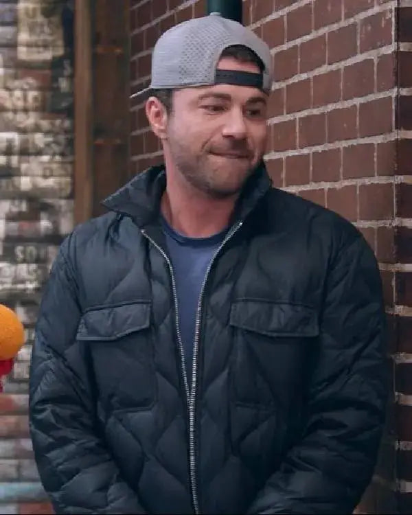 Elmo and Mark Rober’s Merry Giftmas Mark Rober Puffer Jacket