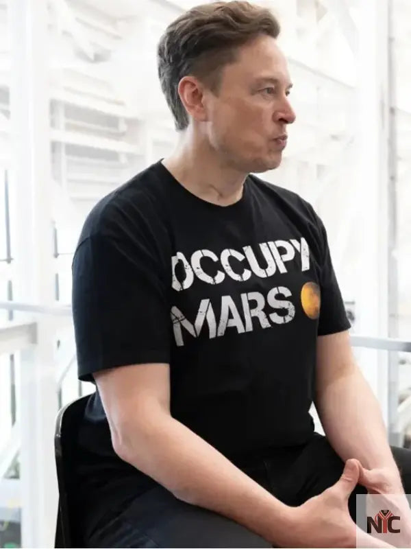 Elon Musk Occupy Mars Black T-Shirt Clanton Jacket