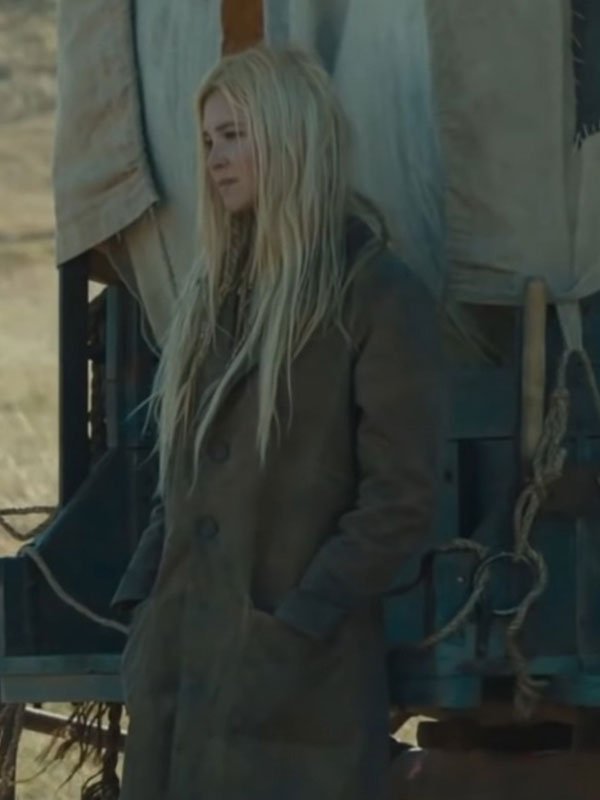 Elsa Dutton Yellowstone 1883 Wool Trench Coat Clanton Jacket