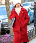 Elsbeth S02 Carrie Preston Red Double-Breasted Overcoat