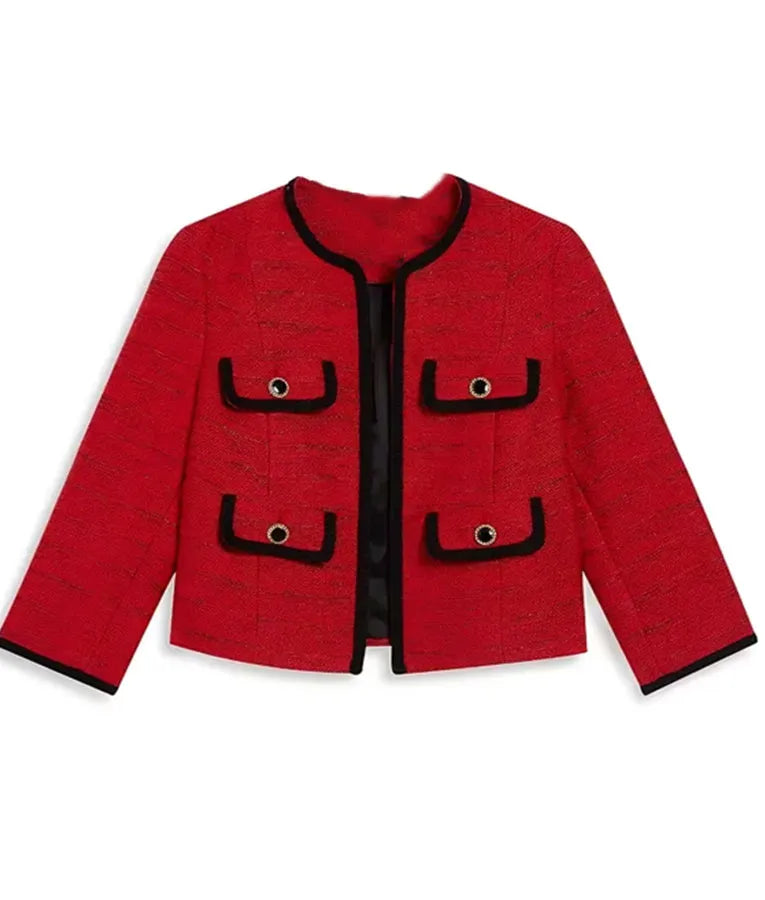 Elsbeth S02 Carrie Preston Red Tweed Jacket