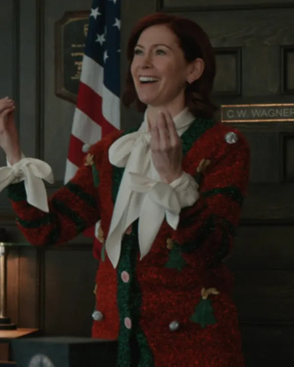 Elsbeth S03 Carrie Preston Christmas Holiday Cardigan