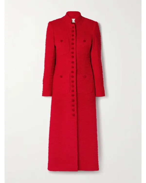 Elsbeth S03 Carrie Preston Red Tweed Coat