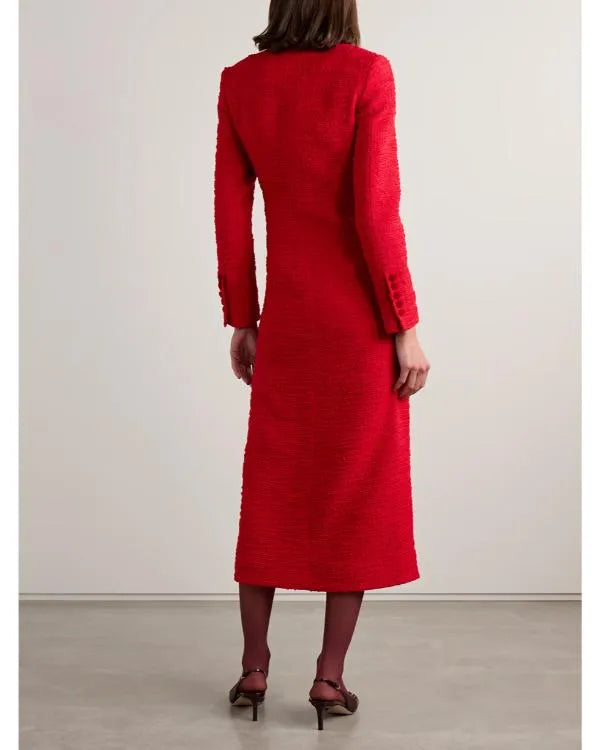 Elsbeth S03 Carrie Preston Red Tweed Coat
