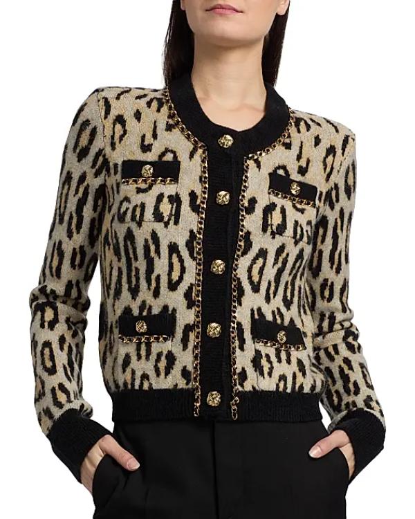 Elsbeth S03 Tracey Ullman Leopard Print Cardigan WorthVee