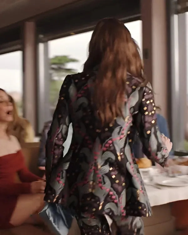 Emily In Paris S04 Lily Collins Floral Blazer