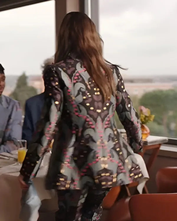 Emily In Paris S04 Lily Collins Floral Blazer