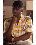 Emily In Paris S05 Samuel Arnold Yellow Striped Shirt