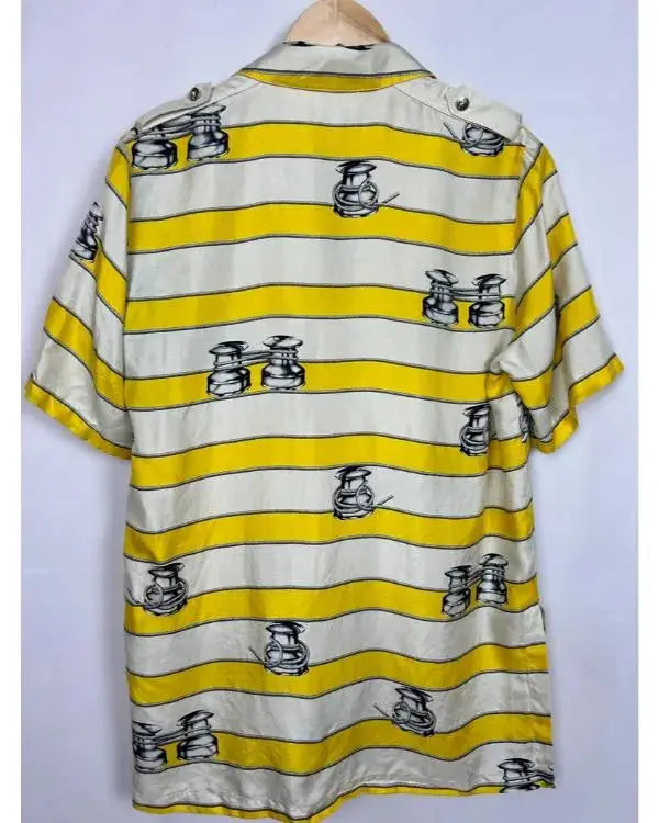 Emily In Paris S05 Samuel Arnold Yellow Striped Shirt