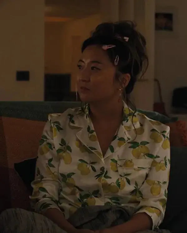 Emily in Paris S05 Ashley Park Lemon Printed Pajamas