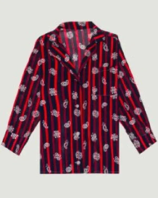 Emily in Paris S05 Emily Cooper Paisley Stripe Top