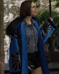 Emily in Paris S05 Lily Collins Blue Coat