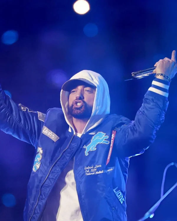 Eminem Thanksgiving Day Football Game Detroit Lions Jacket