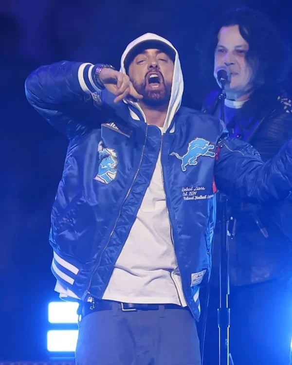 Eminem Thanksgiving Day Football Game Detroit Lions Jacket