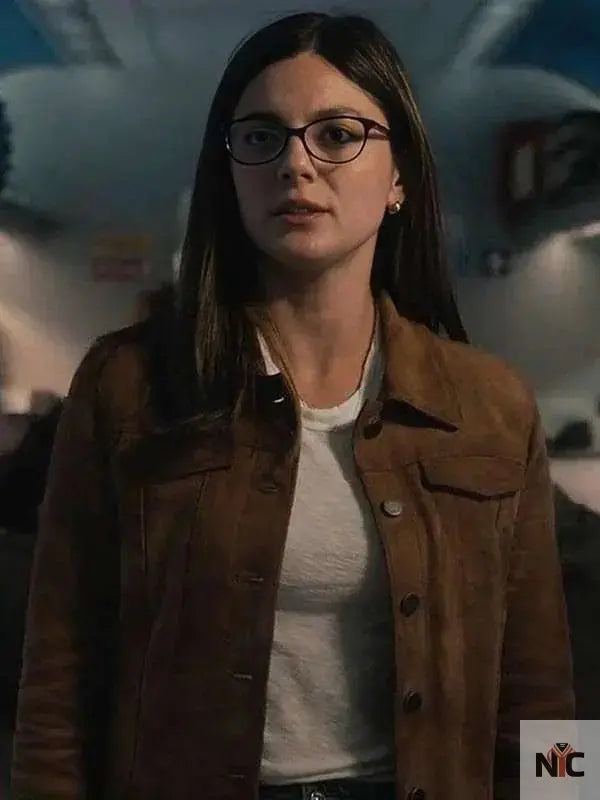 Emma Brunner FUBAR Brown Leather Jacket Clanton Jacket