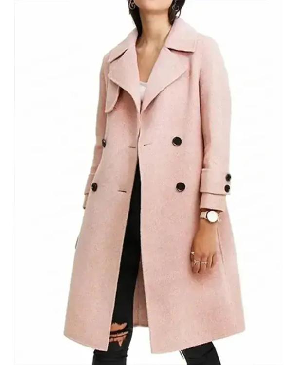 Emma Roberts About Fate Pink Coat